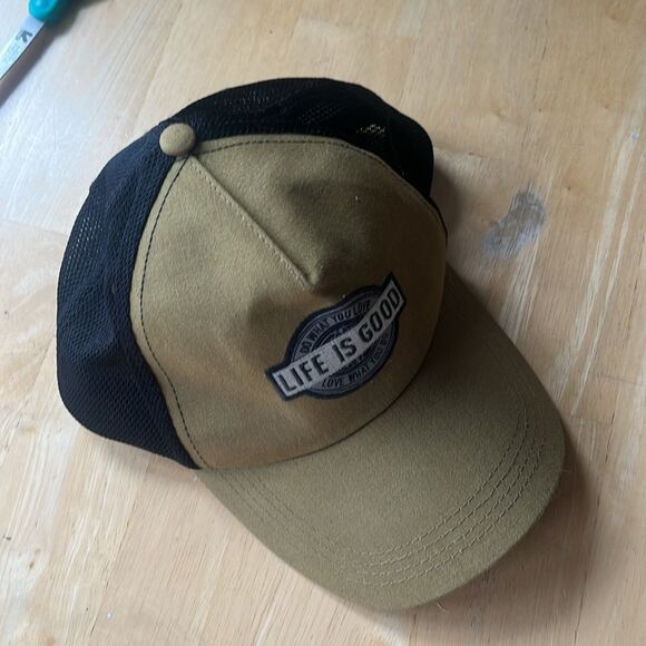 NWOT LIFE IS GOOD Trucker Snapback Hat - Picture 3 of 4